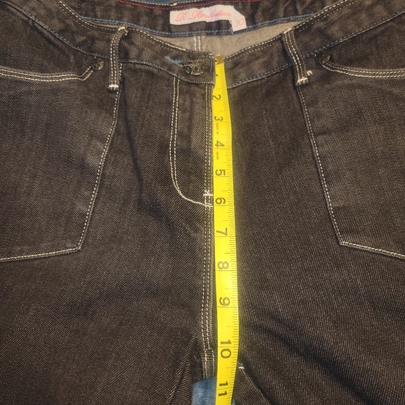 NWOT R Revolution Black Denim Jeans Long Tall - Picture 2 of 6